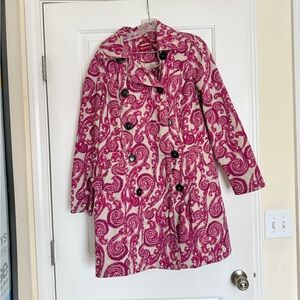 Pink Paisley Merona Trench/Rain coat